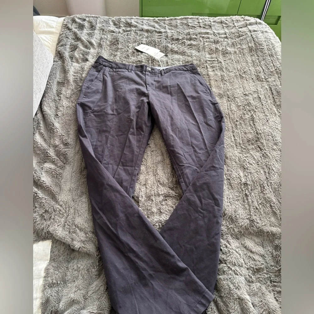 Perk Men's blue Gray feel good slim stretch chinos 35/32 new high quality